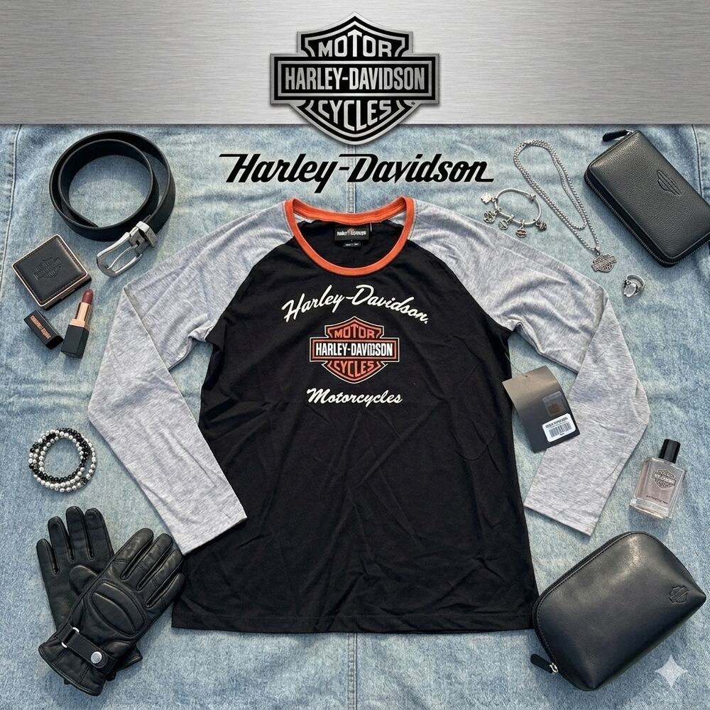 Harley-Davidson Women's First-Class Raglan Tee - NWT
